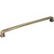 Jeffrey Alexander 12" Center-to-Center Brushed Antique Brass Square Milan 1 Appliance Handle 1092-12AB - alternate 1